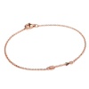 Fine Light Rose Gold Plated Sterling Silver 7" Arrow Bracelet Photo