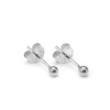 Sterling Silver 2mm Ball Stud Earrings Photo