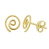 Gold Plated Swirl Stud Earrings Photo