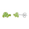 Sterling Silver Enamel Turtle Stud Earrings Photo
