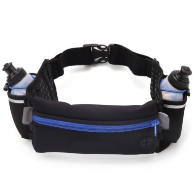 Photo of Adjustable Hydration Running Water Bottle Belt with Waist Pack For Phone