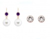 Civetta Spark 925 silver hoop & Chene Studs- Amethyst Photo