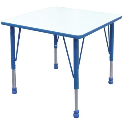 Photo of Greenbean Folding Height Adjustable School Table: 60 x 60cm