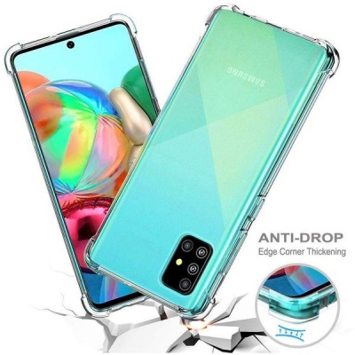 Samsung Boo Shockproof TPU Gel Cover for Galaxy A71 Clear