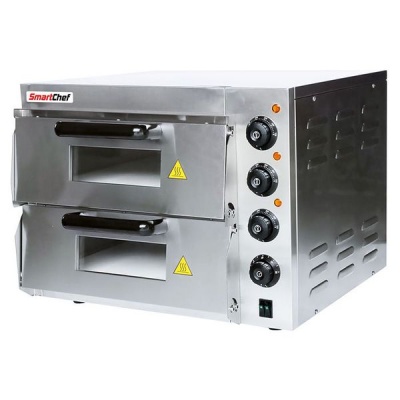 Photo of SmartChef Commercial Double Deck Table Model Pizza Oven -