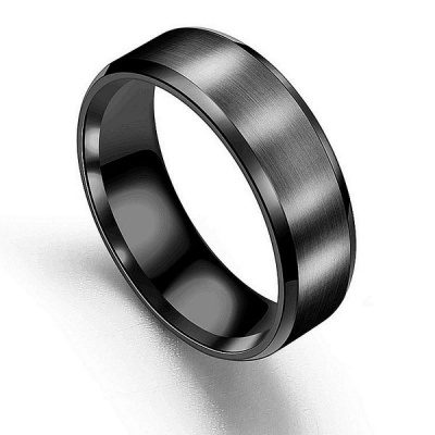 Photo of 8mm Titanium Plated Steel Ring - P 1/2