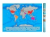 GLOBAL WANDERER Scratch Off Travel World Map with Country Flags - Large Photo