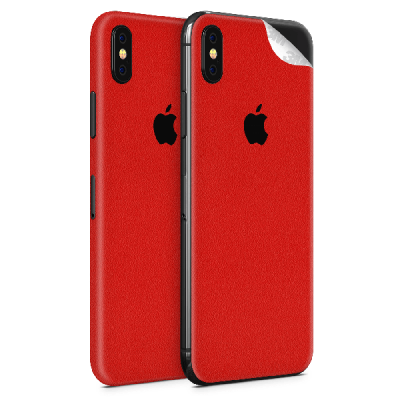 Photo of WripWraps Pure Red Vinyl Skin for iPhone X - Two Pack