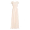 Quiz Ladies Lace Sweetheart Maxi Dress - Nude Photo
