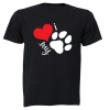 I Love My Pet - Adults - T-Shirt - Black Photo