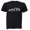 Weightlifting Evolution - Adults - T-Shirt - Black Photo