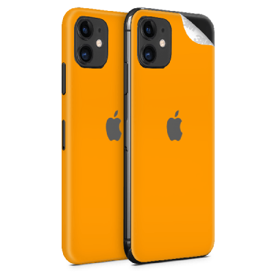 Photo of WripWraps Matte Orange Vinyl Skin for iPhone 11 - Two Pack