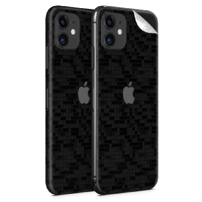 Photo of WripWraps Black Glitch Vinyl Skin for iPhone 11 - Two Pack