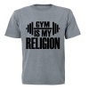 Gym is my Religion - Adults - T-Shirt - Grey Photo
