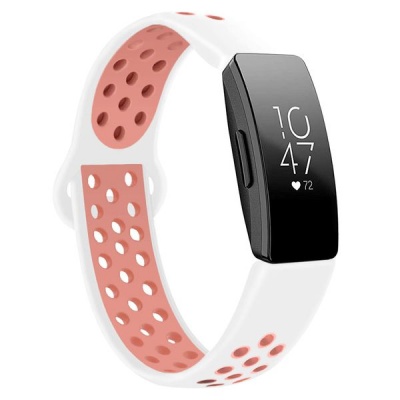 Linxure Fitbit Inspire Silicone Large Replacement Strap White