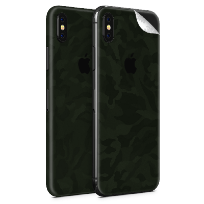 Photo of WripWraps Military Green Camo Vinyl Skin for iPhone XS - Two Pack