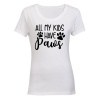 All My Kids Have Paws - Ladies - T-Shirt Photo
