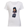 Goth Girl - Grin - Ladies - T-Shirt Photo