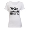 Home is where My Cat is - Ladies - T-Shirt Photo
