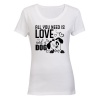 Love & A Dog - Ladies - T-Shirt Photo