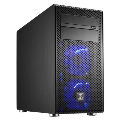 Photo of Lian Li PC-V600F Mini Tower Micro-ATX Chassis - Black with Blue LED Fans