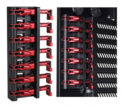 Photo of Lian Li PCi-01 Black & Red Tool-less PCi/PCi-e Card Holder for 7x Expansion Cards
