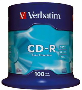 Photo of Verbatim Extra Protection Surface 700MB Blank CD-R - 100 Pack Spindle