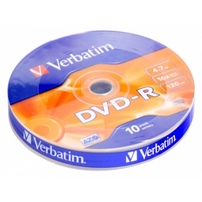 Photo of Verbatim 4.7GB DVD-R - 10 Pack Spindle