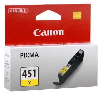 Photo of Canon CLI-451 - Yellow Single Ink Cartridges - Standard