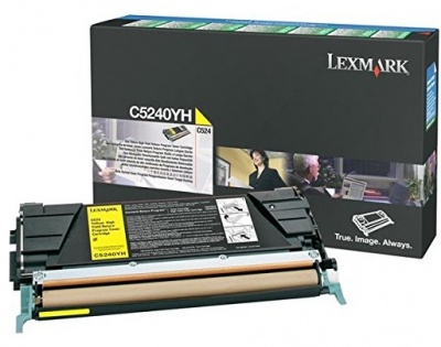 Photo of Lexmark C524 Yellow Return Program Cartridge - 5 000 Pages