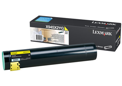 Photo of Lexmark X940E / X945E Yellow High Yield Toner Cartridge - 22 000 Pages