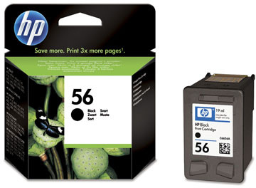Photo of HP # 56 Black Ink Cartridge Blister Pack