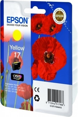 Photo of Epson - Ink - 17 Series - Yellow - Poppy Claria Home Ink