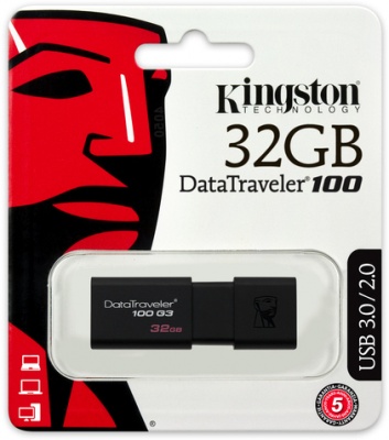 Photo of Kingston Technology Kingston DataTraveler DT100 G3 USB 3.0 Flash Drive 32GB