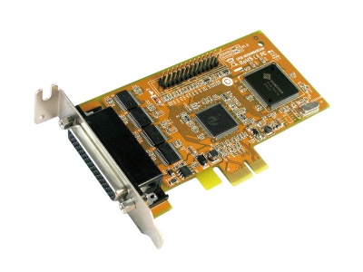 Photo of Sunix 4-port Low Profile High Speed RS-232 & 1-port Parallel PCI Express Multi-I/O Board