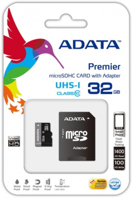 Photo of ADATA Premier 16GB MicroSDHC UHS-I U1 Class10 Memory Card Adapter