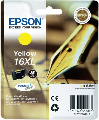 Photo of Epson Singlepack Yellow 16XL - WP-2010W