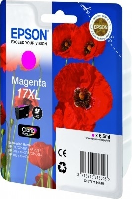 Photo of Epson - Singlepack Magenta 17XL Claria Home Ink Cartridge