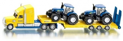 Siku 187 US Truck with New Holland tractors