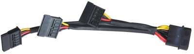 Photo of Lian Li 4 Pin Molex to 3x 15 Pin SATA Power Adapter Cable