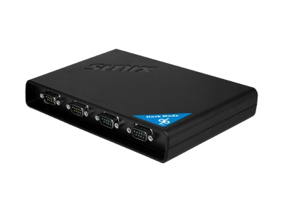 Photo of Sunix DevicePort Dock Mode Powered COM Ethernet enabled 4-port RS-232 Port Replicator