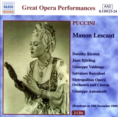 Photo of Naxos Salvatore Baccaloni / Bjorling Jussi / Kirsten Dorothy / Valdengo Giuseppe - Puccini:Manon Lescaut