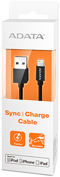 Photo of ADATA Sync and Charge Lightning Cable - Black