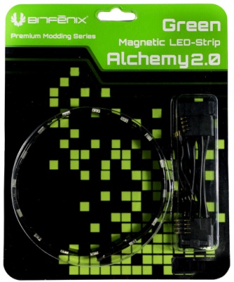 Photo of BitFenix Alchemy 2.0 15 LED 30cm Magnetic LED Strips - Green