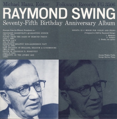 Photo of Folkways Records Raymond Swing - Raymond Swing: Seventy-Fifth Anniversary Album