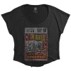 The Beatles Live in Liverpool Ladies Black T-Shirt Photo