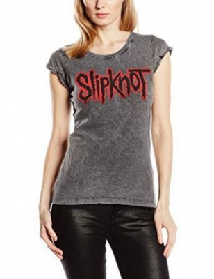 Photo of Slipknot Logo Acid Wash Ladies T-Shirt