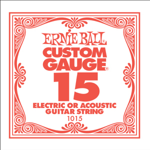 Photo of Ernie Ball 1015 .015 Plain Steel Single String