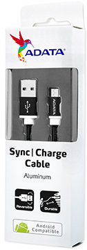Photo of ADATA - 1m Micro USB Sync Charge Cable - Black
