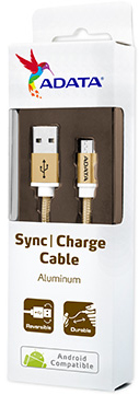 Photo of ADATA - 1m Micro USB Sync Charge Cable - Gold